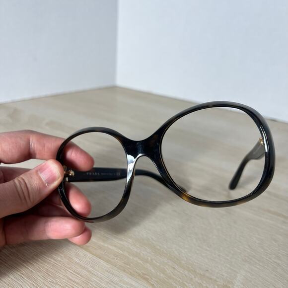 Prada SPR04O 2AU-6S1 Oversized Sunglasses Dark Tortoise Shell 62-18-130 main image 9